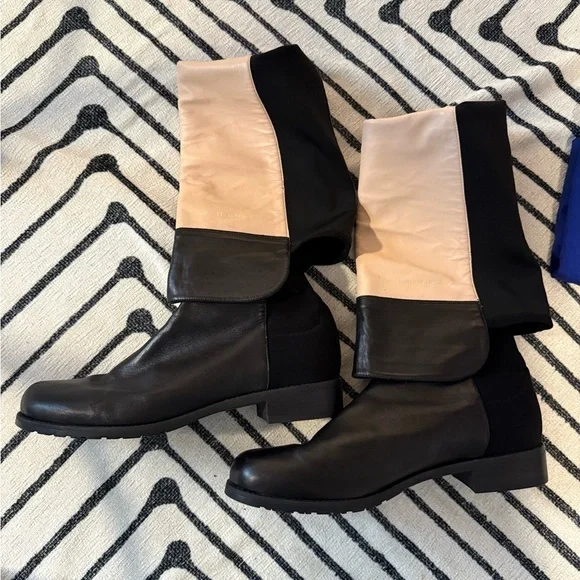 Stuart Weitzman 5050 Leather Over the Knee Boot Black size 11 - Picture 6 of 10